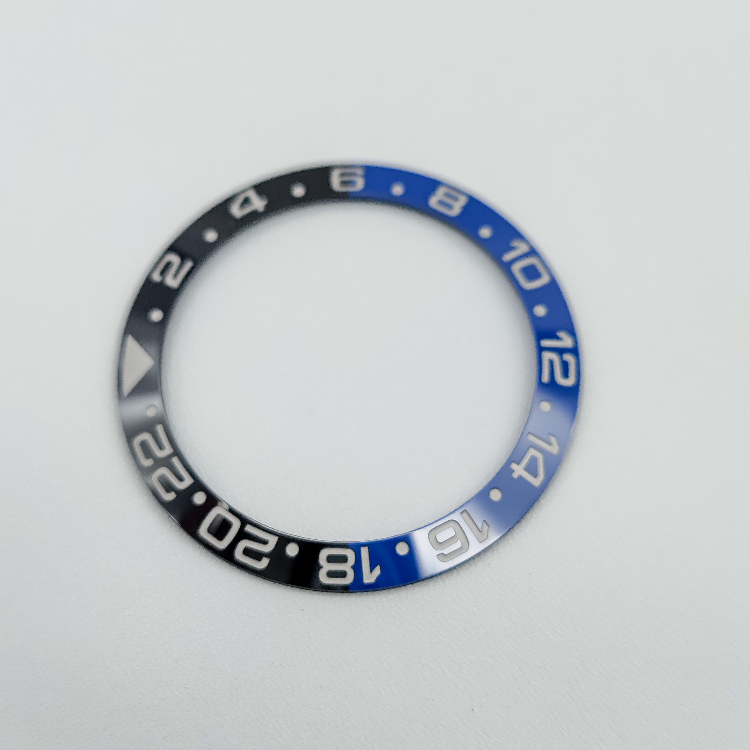 original ceramic blue red bezel insert ring 24 hours gmt 38mm30.5mm for rlx sub watch replace accessories parts