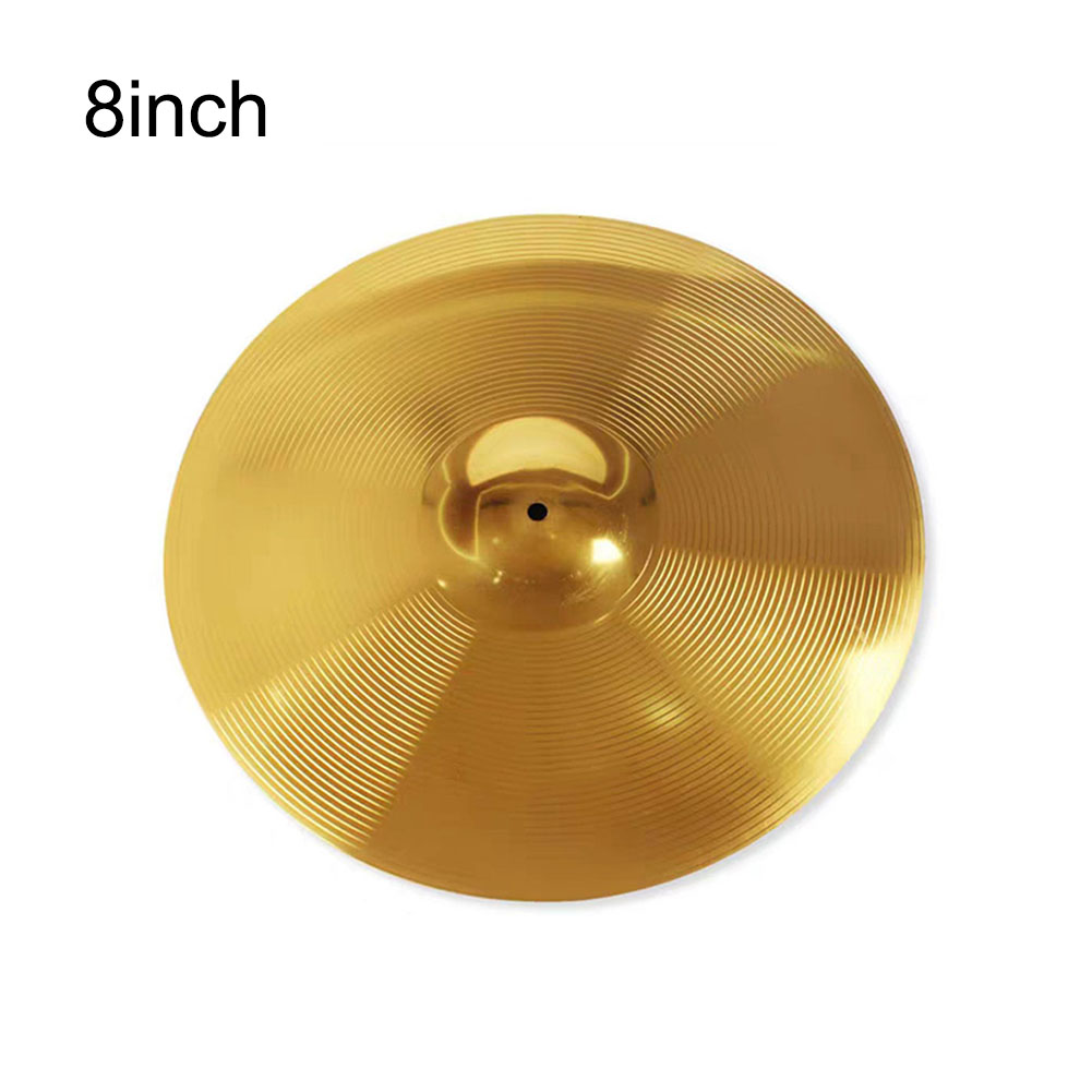 Brass Cymbals Practical New Cymbal ddmysmile 1Pc 8/10/12/14/16Inch Brass Golden Melodious Sound Well-Made Cymbals Beginners Smile
