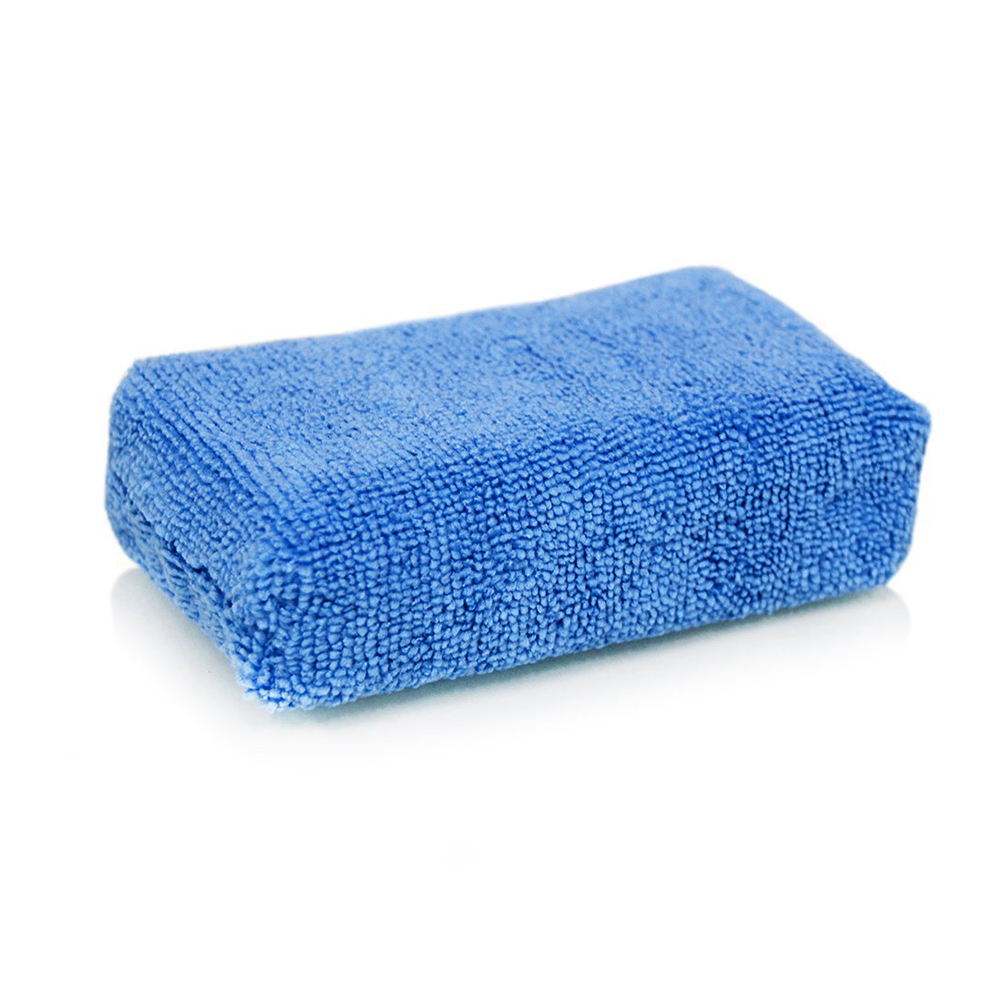 Premium Grade Microfiber Applicators Sponges, Cloths, Blue (Pack of 8) 12*8*4cm Car Care Microfibre Wax Polishing