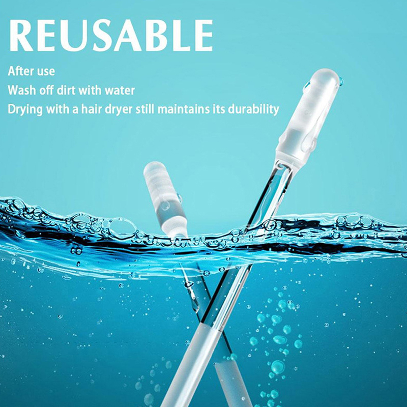24PCS Disposable Ear Swabs Pick Soft Silicone Ear Wax Removal Tool Earwax Remover For Olders Adult Kid Reusable Ear Cleaner