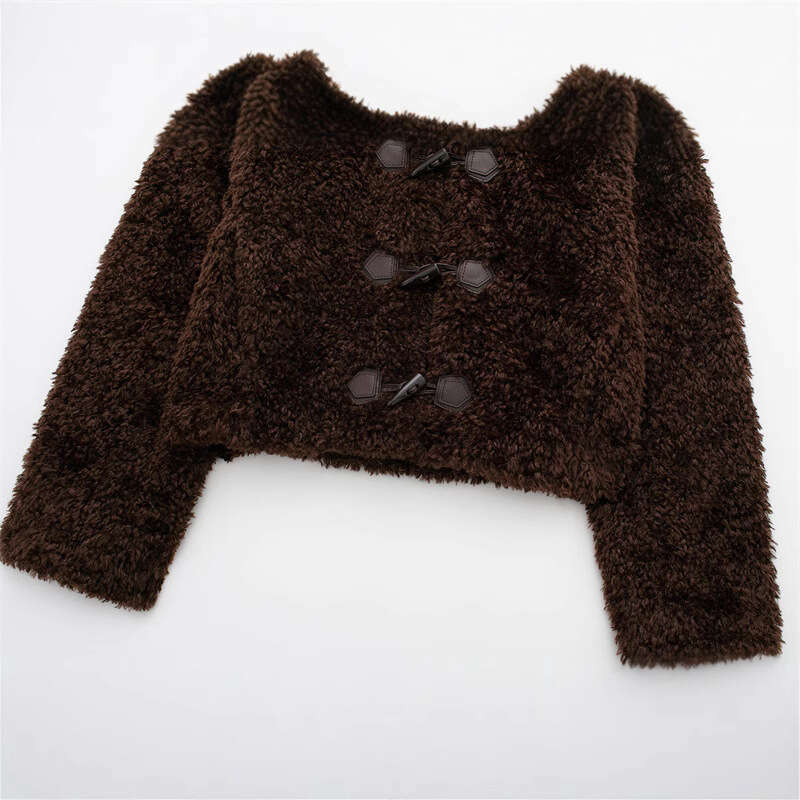 shanshi fur coat women Autumn New and Jacket Women's Fashion Style Artificial Fur Effect Short
