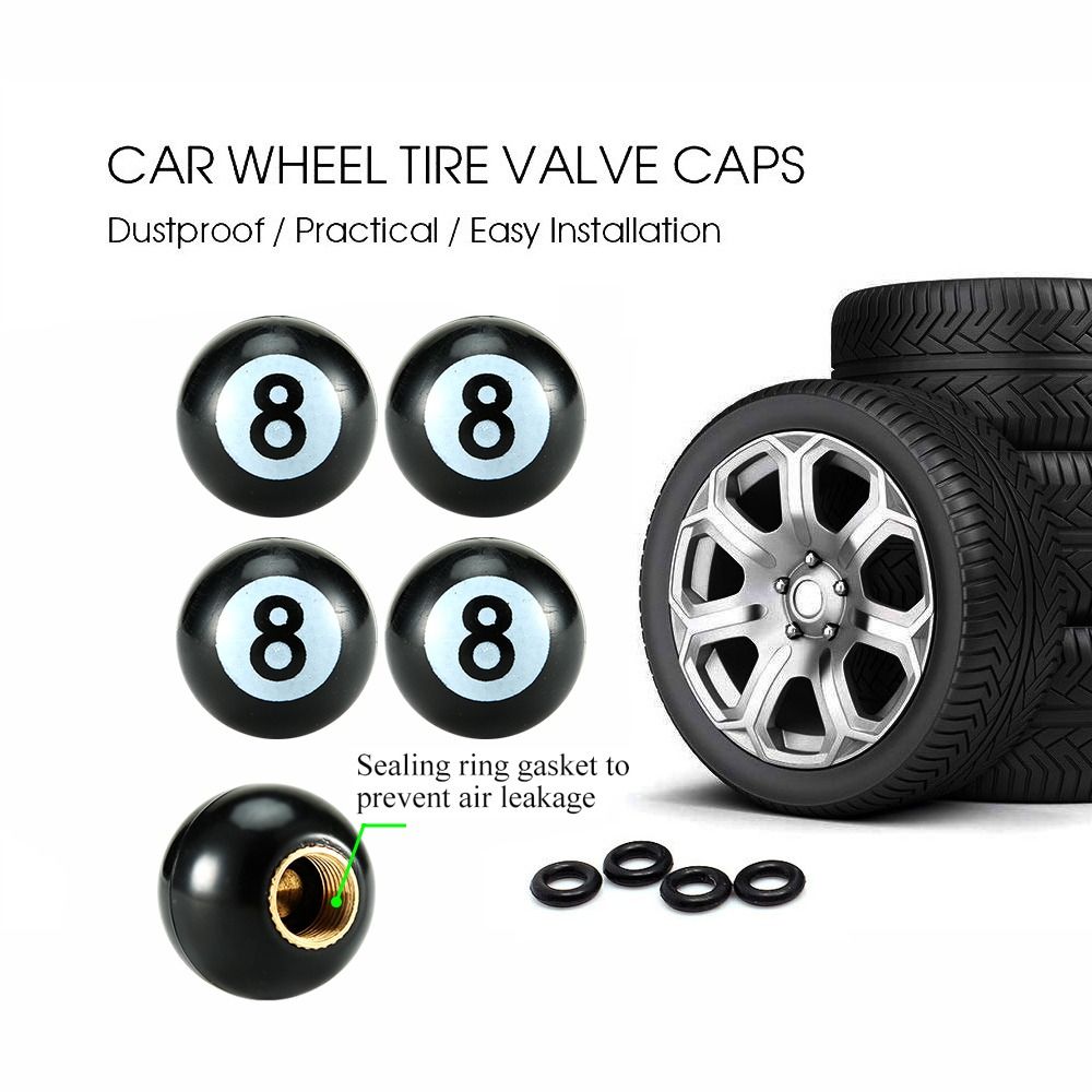 4Pcs/Set Universal Bicycle Motorbike Car Tire Valve Cap Wheel Dust Covers Valve Stem Caps Valve Cap Covers