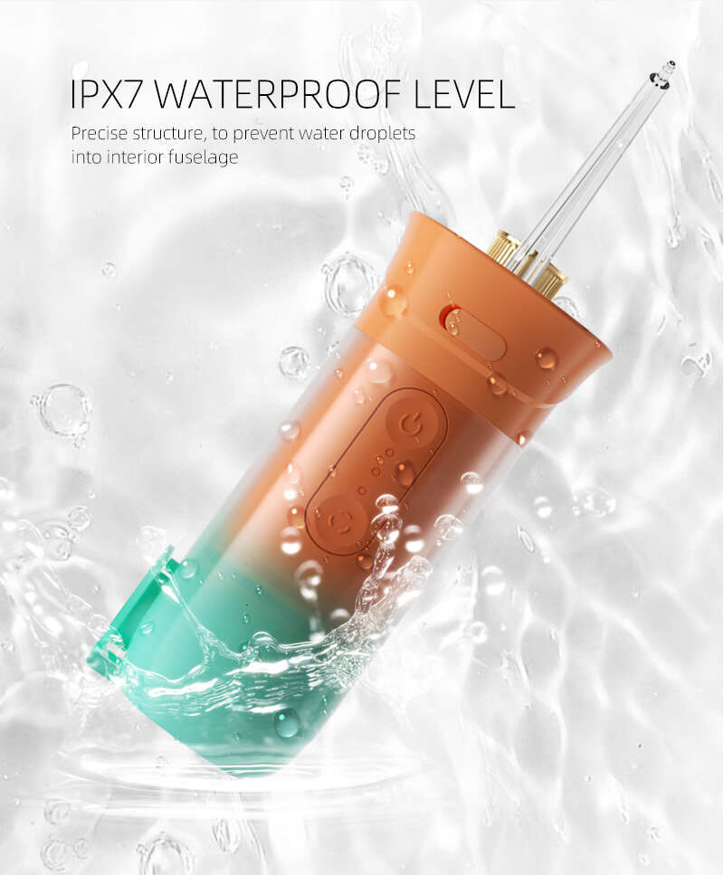 shanshi adult water pulsing oral irrigator IPX7 Waterproof sser USB Rechargeable Water Dental Pic Oral Irrigator for Cleaning