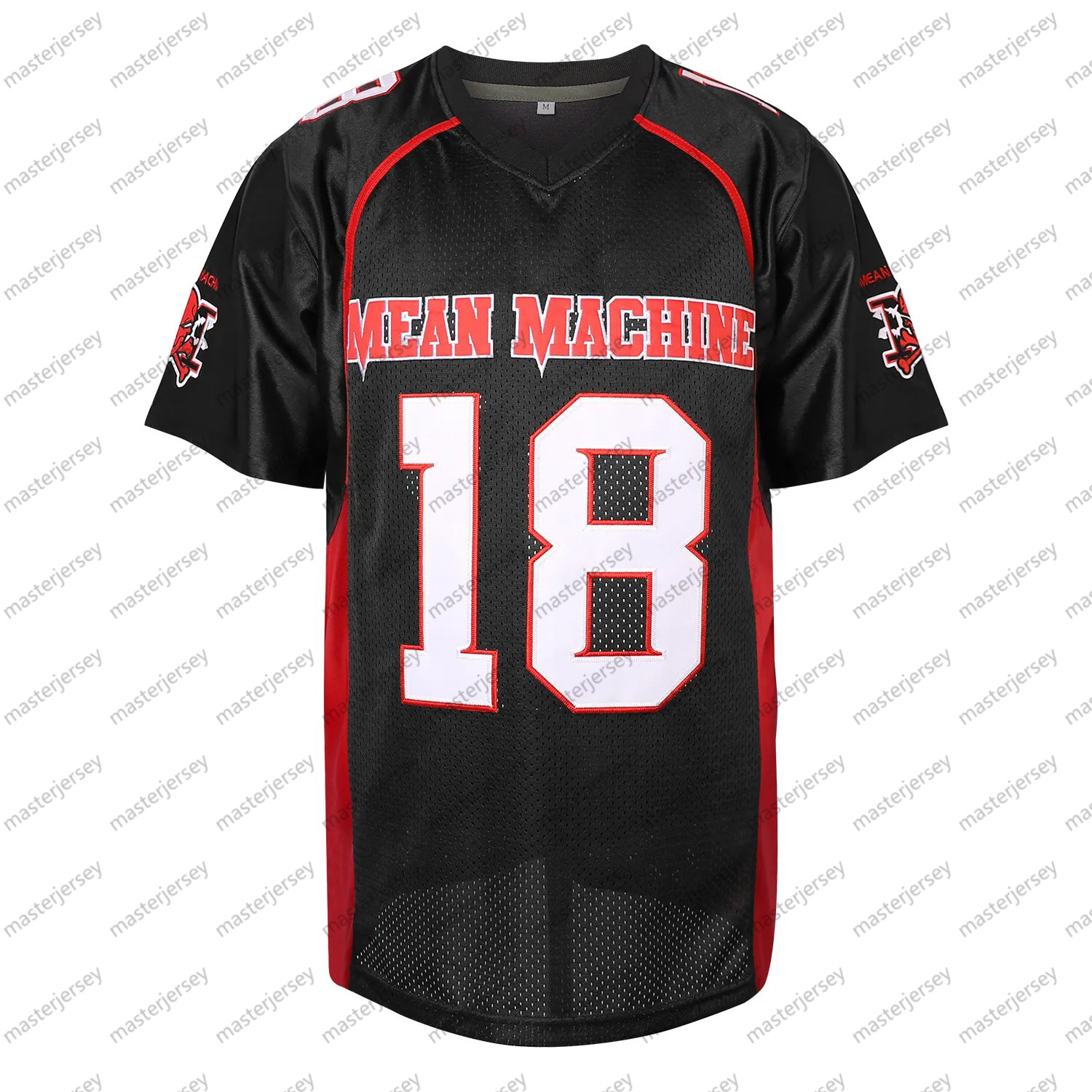 X BATTLE Men's Comfy V-Neck Football Jerseys Mesh Embroidery For Training And Competition Breathable Moisture-Wicking Short Sleeve Top for Active