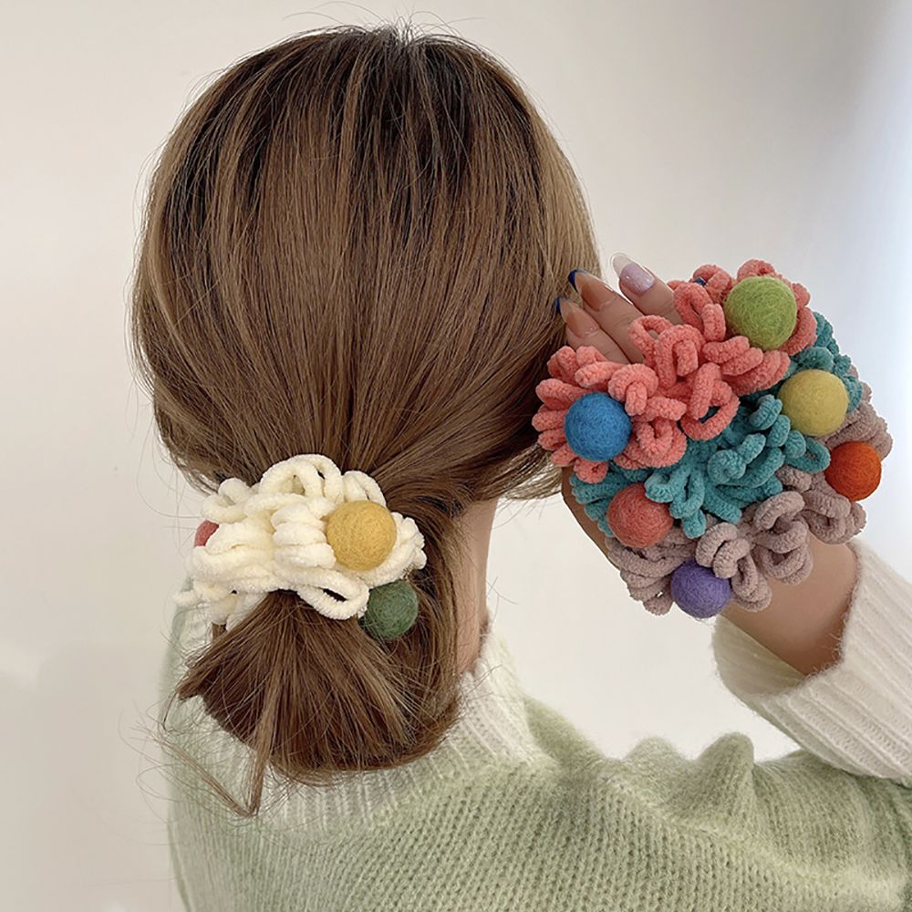 Ties Hair Accessories Female For Girls Intestine Korean Style Hair Rope Women Hair Ring Ponytail Holder Towel Mop Scrunchies