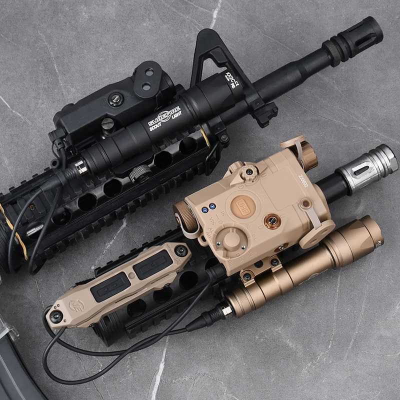 Tactical PEQ 15 SF M300A M600C Flashlight Airsoft Pistol Gun Equipments Accessories High Power Red Dot Green Blue Laser W250214