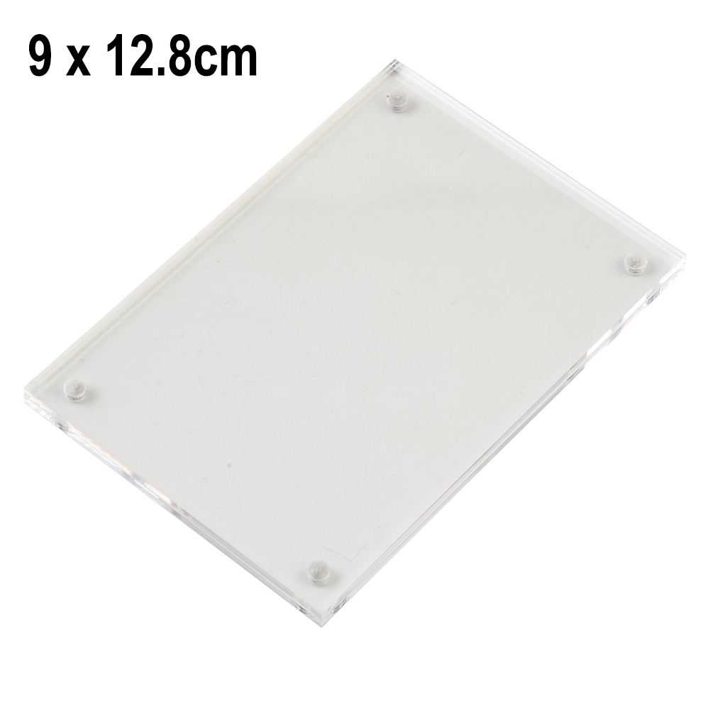 Transparent Acrylic Magnetic Poster Stand Household Photo Display Frame Desktop Ornament H260310 - view 7