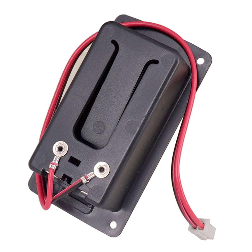 9V Guitar Pickup Battery Box Battery Holder Case Cover with Cable Contacts Parts Lightweight Portable Music Elements