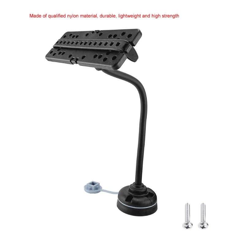 Mount Finder Supporter Fish Base GPS Plate Easy Install Black Marine Universal ddmysmile Ddmysmile Durable 360 Degree Swivel Boat Accessory 896C Smile