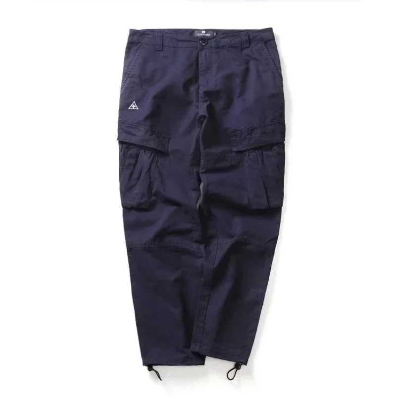 Mens Trouser Stretching Loose in Korean Mens Cargo Pants Large Fashion Harajuku High Quality Fashion Pants W241112