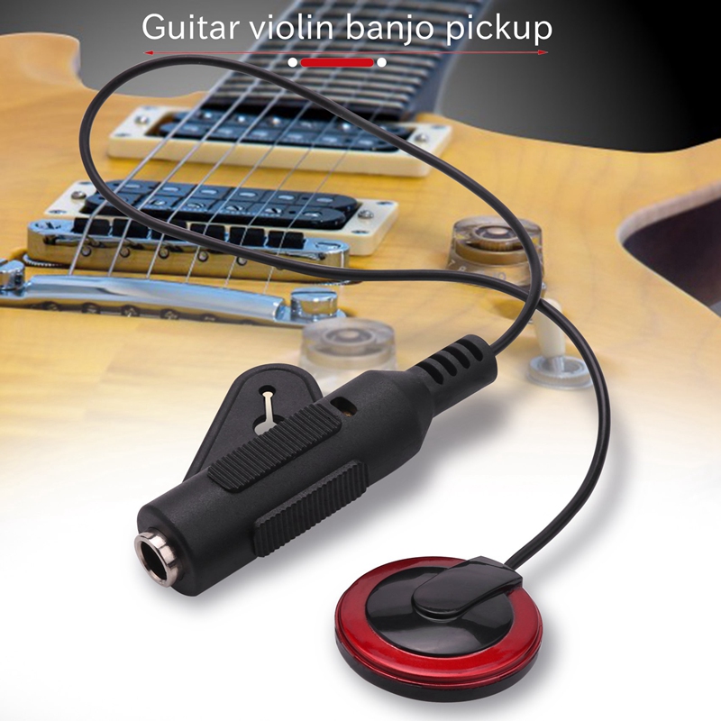 Contact ddmysmile 2Pcs Microphone Piezo Mic Pickup For Guitar Violin Banjo Mandolin Ukulele Smile