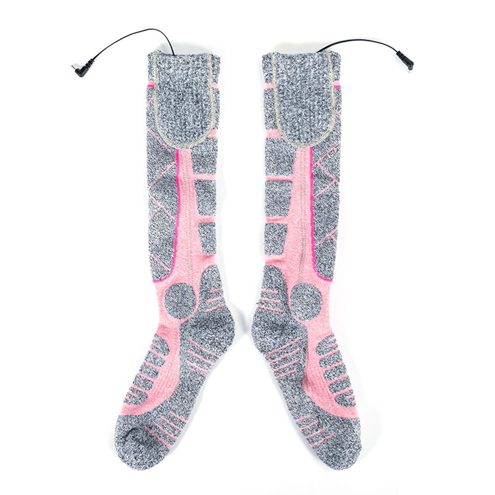 Thermal Unisex Socks Electric 3 Heating Levels Heated Sports Stockings Adjustable Fast Heating ddmysmile For Winter Skiing Cycling Smile