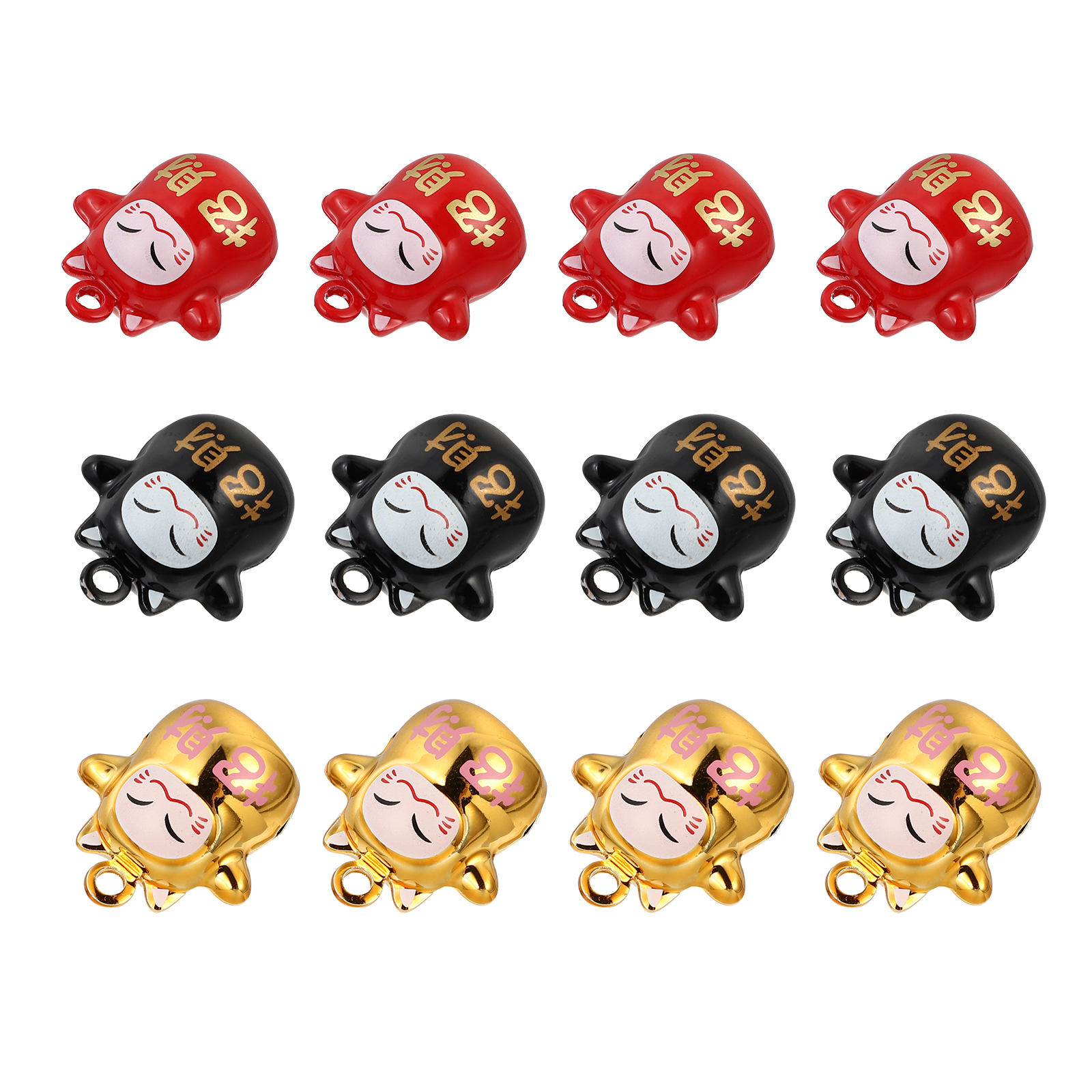 Jingle Bell Charms DIY Accessories Bells for Crafts Jewelry Making Accessories Fortune Cat Charm Tiny Bells