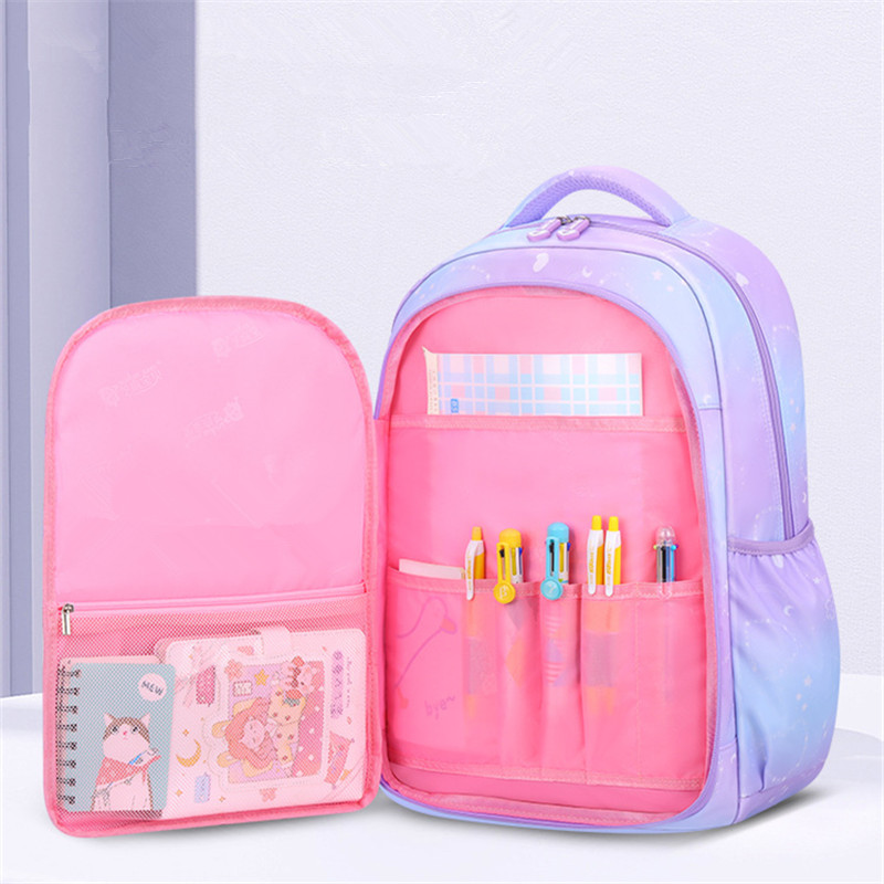 Primary Kawaii Cute Waterproof Little Gradient Color Children Backpack School Bags Back Pack For Kid Child Teenage Schoolbag sac