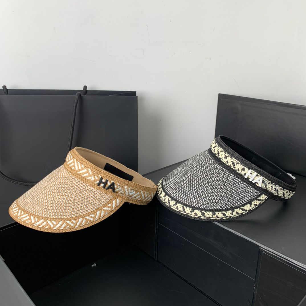 Women's Designer Visors Adujustable Luxury Letter Hats Sun Protection Shading For Travel Fashion Hat