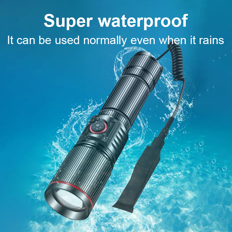 9900LM Military Tactical Flashlights Powerful Long Range Torch Rechargeable Tactical Lantern Hunting Self Defense Led Flashlight