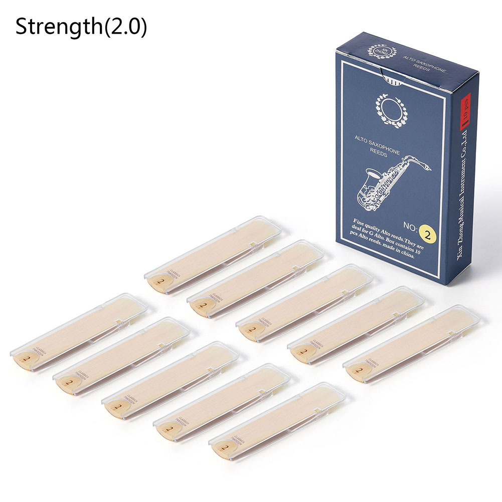 Reed Alto Saxophone Reeds Strength 1.0 1.5 2.0 With Consistent Size 10PCS 2.5 3.0 3.5 Alto Saxophone Reeds Durable