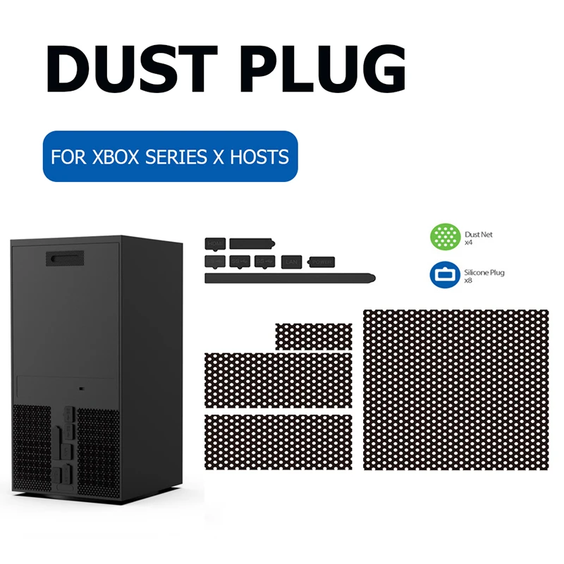Dust ddmysmile Game Cover Console Dustproof Suit Kit For Xbox Series X Dust Plug Mesh Net Smile