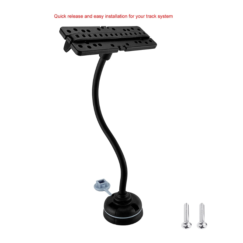 Mount Finder Supporter Fish Base GPS Plate Easy Install Black Marine Universal ddmysmile Ddmysmile Durable 360 Degree Swivel Boat Accessory 896C Smile