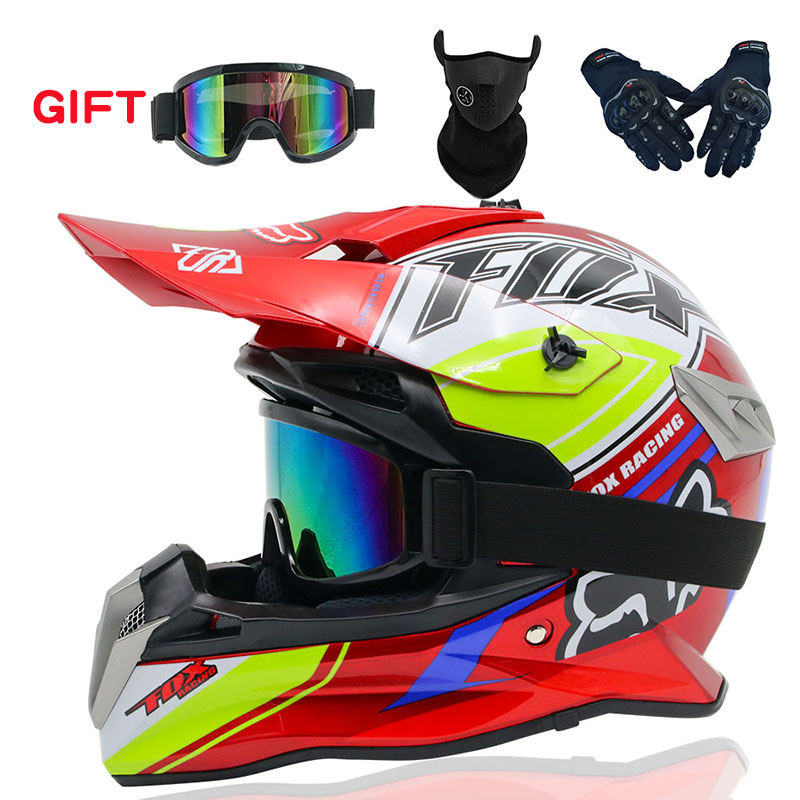 Large Motorcycle Helmets Dual Sport Off Road Helmet Anti-Dirt Bike ATV Full Face Casco For Motor