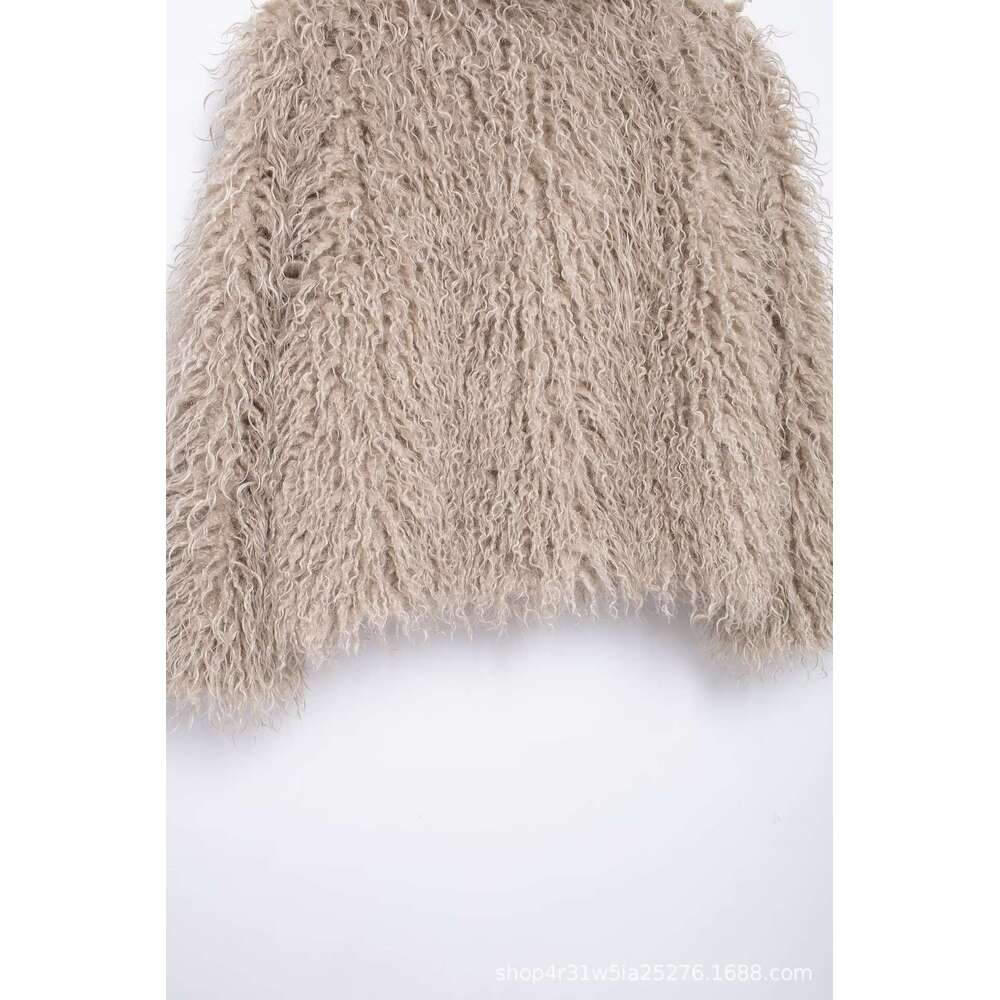 shanshi fur coat women Winter New Women's Fashion Short and Versatile Fur Coat