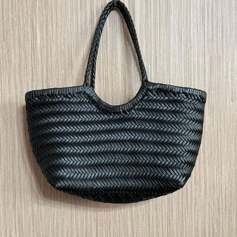 Fashion Handbags Woman Cow Second Layer Split Leather Weave Shopping Basket Tote Purse Handle Bags Split Leather Zipper BagVoyage