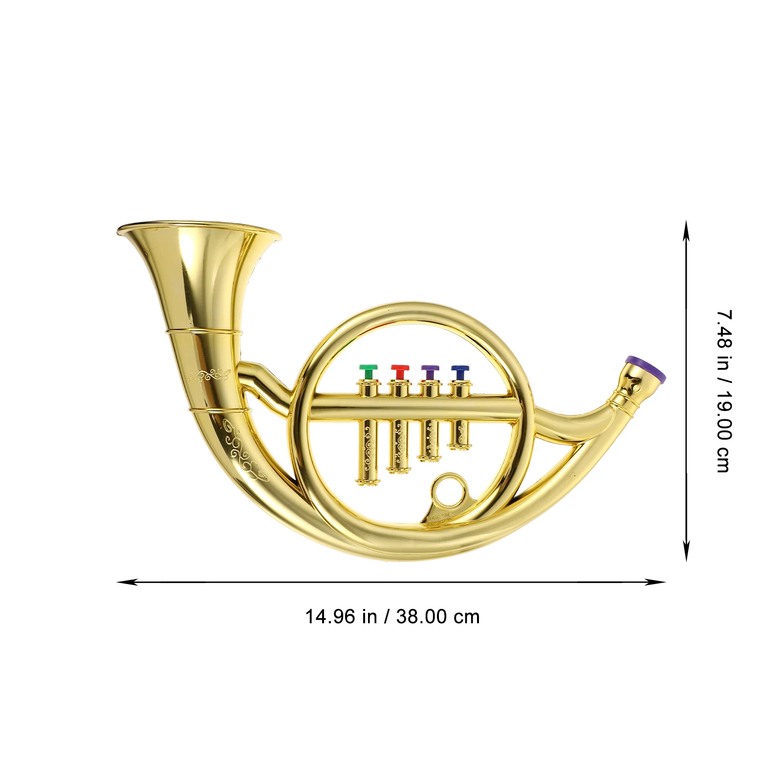 Simulated French Horn Model Trumpet Saxophone Toys Musical Instrument Kids Performance Props Early Educational Toys