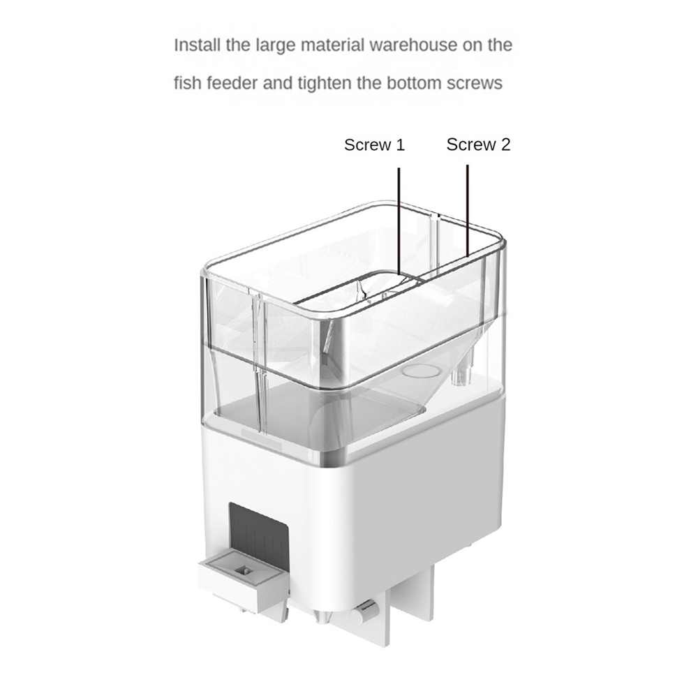 WiFi Remote Auto Feeder Aquarium Fish Aquarium Smart Timer Auto Replenisher Feeder Fish Feeder (Battery Not Included)