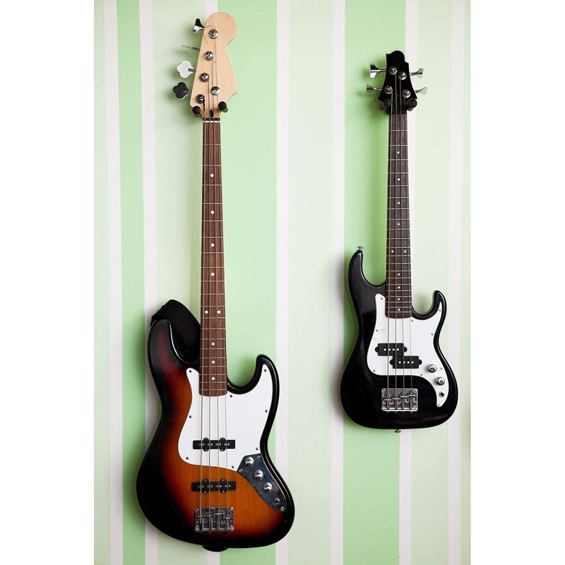 Guitar Wall Mount Hanger 3 PCS Guitar Hanger For Guitar Ukulele Bass Banjo Mandolin Guitar Hanger Instrument Display