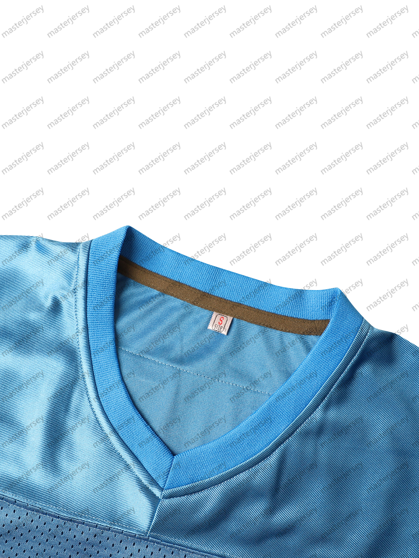 #1 MOON Men's Comfy V-Neck Football Jerseys Mesh Embroidery For Training And Competition Breathable Moisture-Wicking Short Sleeve Top for Active 