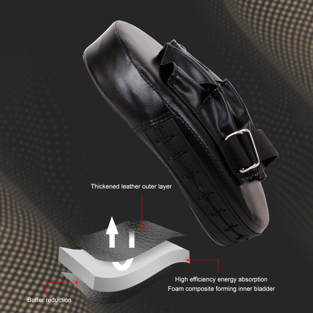 Boxing PU Hand Target Leather 5-Finger Hand Target Wear Resistant Boxing Focus Pads Kickboxing Pads for Martial Arts Training smile