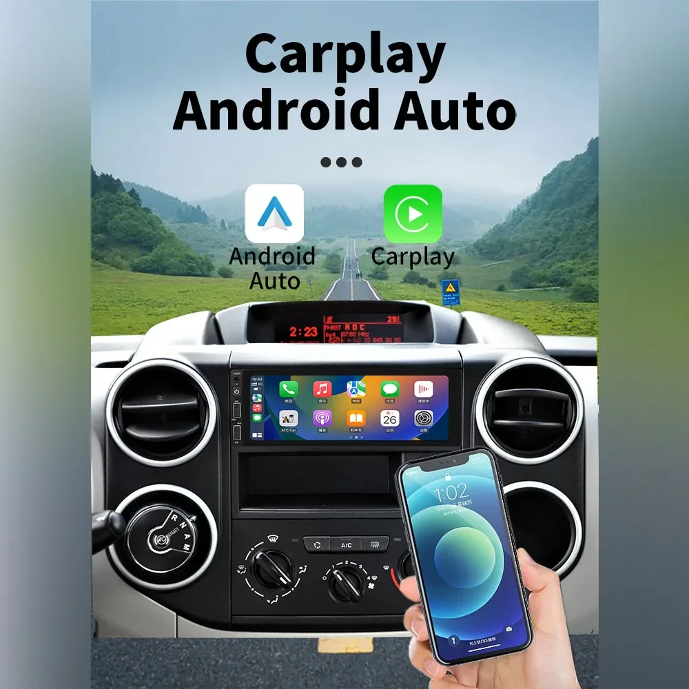 For Citroen C3 Picasso Tendance 2009-2017 1 Din Radio Android Car Multimedia Stereo Head Unit Carplay Autoradio GPS Navigation
