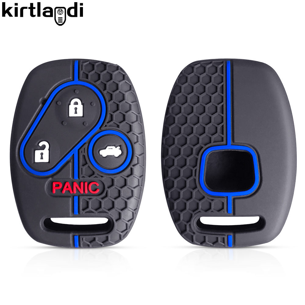 Honda Civic Fit For Accord CRV Jazz SRV FRV Pilot Silicone Car Remote Key Cover Protector Caps Key Case ddmysmile Shell Smile