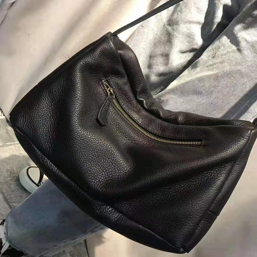 Simple Style Women Shoulder Bag100% Soft Genuine Leather Crossbody Lady High Quality Casual Travel Messenger Bag Check BagVoyage