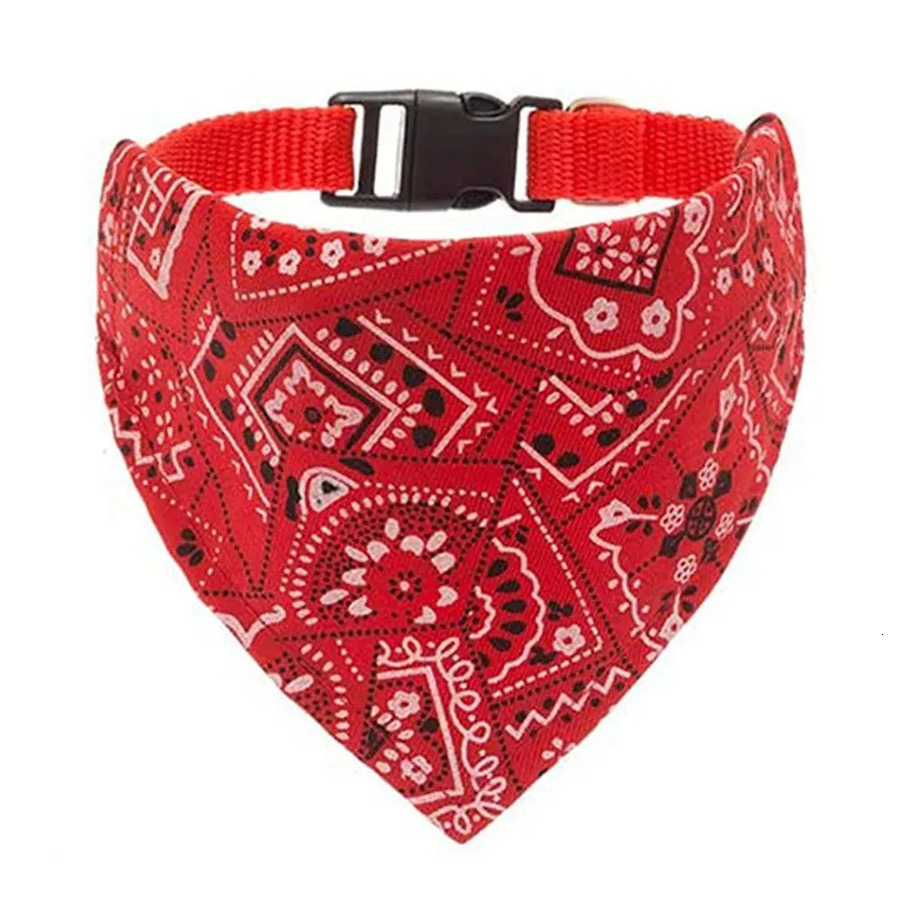 Bandana Scarf Adjustable Dog Bandanas Collar Puppy Cat Neckerchief Pet Accessories for Small Medium Large Dogs d75