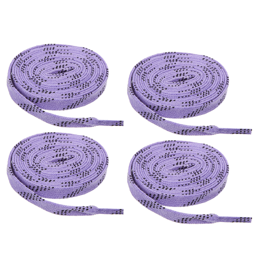 2 Hockey Laces Pairs Skate Shoelaces for Sports Skates Convenient Wear-resistant Puck Long smile