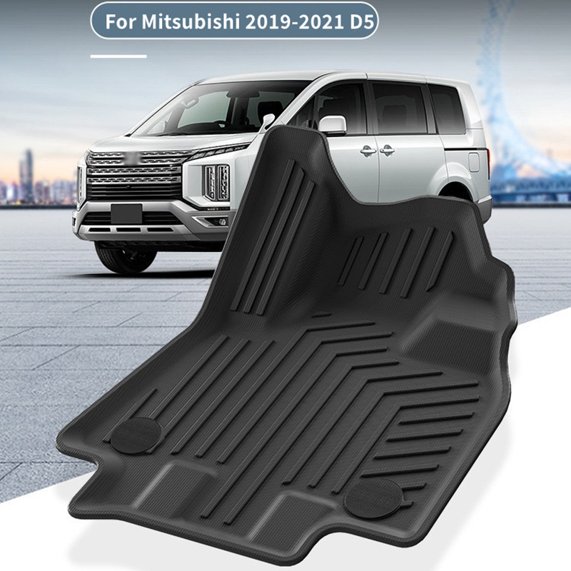 Mat ddmysmile TPE Trunk Car Car Floor Mats For Mitsubishi D5 Delica D5 All Weather Anti-Slip Rear Trunk Pad Cargo Liner Anti Dirty Pads Smile