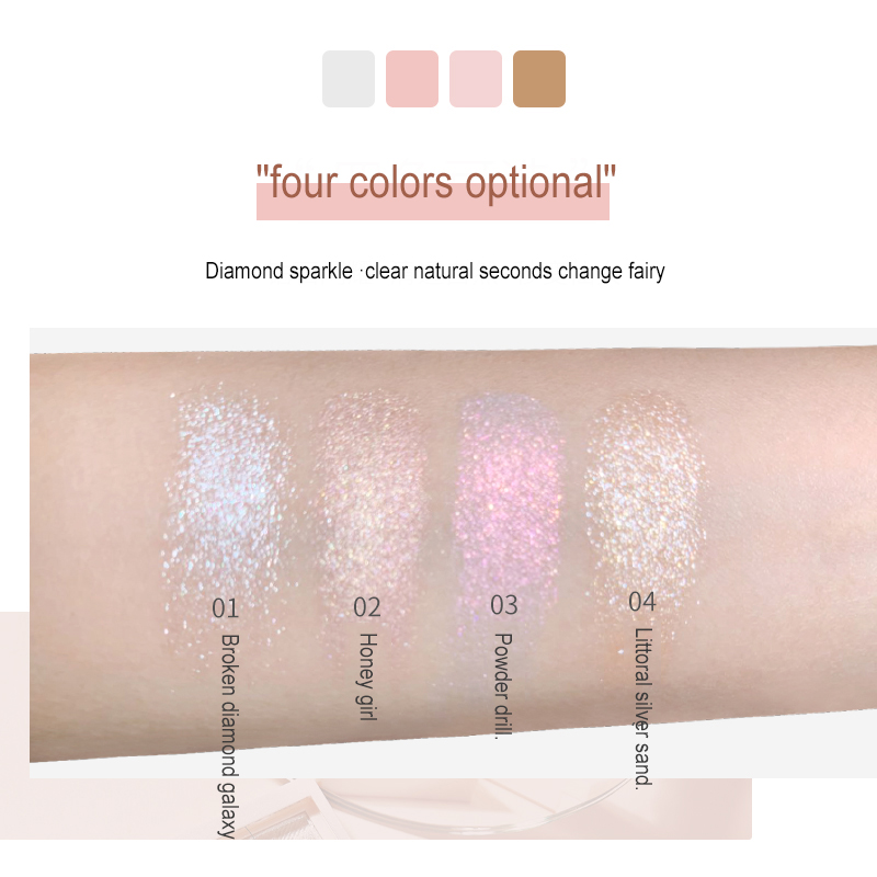 highlighter 1/2PCS Colors 5 Shimmer Tone Repair Highlight makeup Facial Bronzers Palette 3D Illuminator Contour Powder cosmetics smile