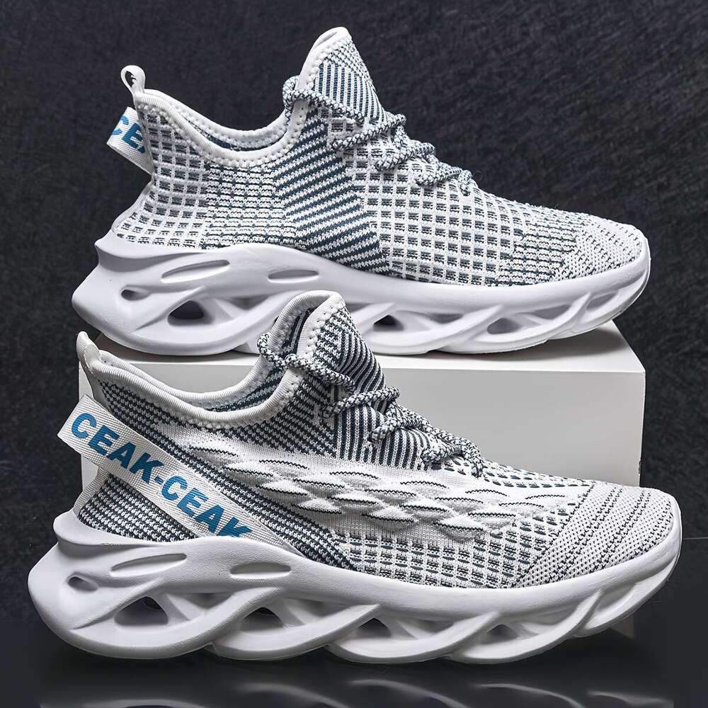 Women's Casual Sports Shoes, Breathable Low Top Running Sneakers, Trendy Lightweight Platform Trainers plus size