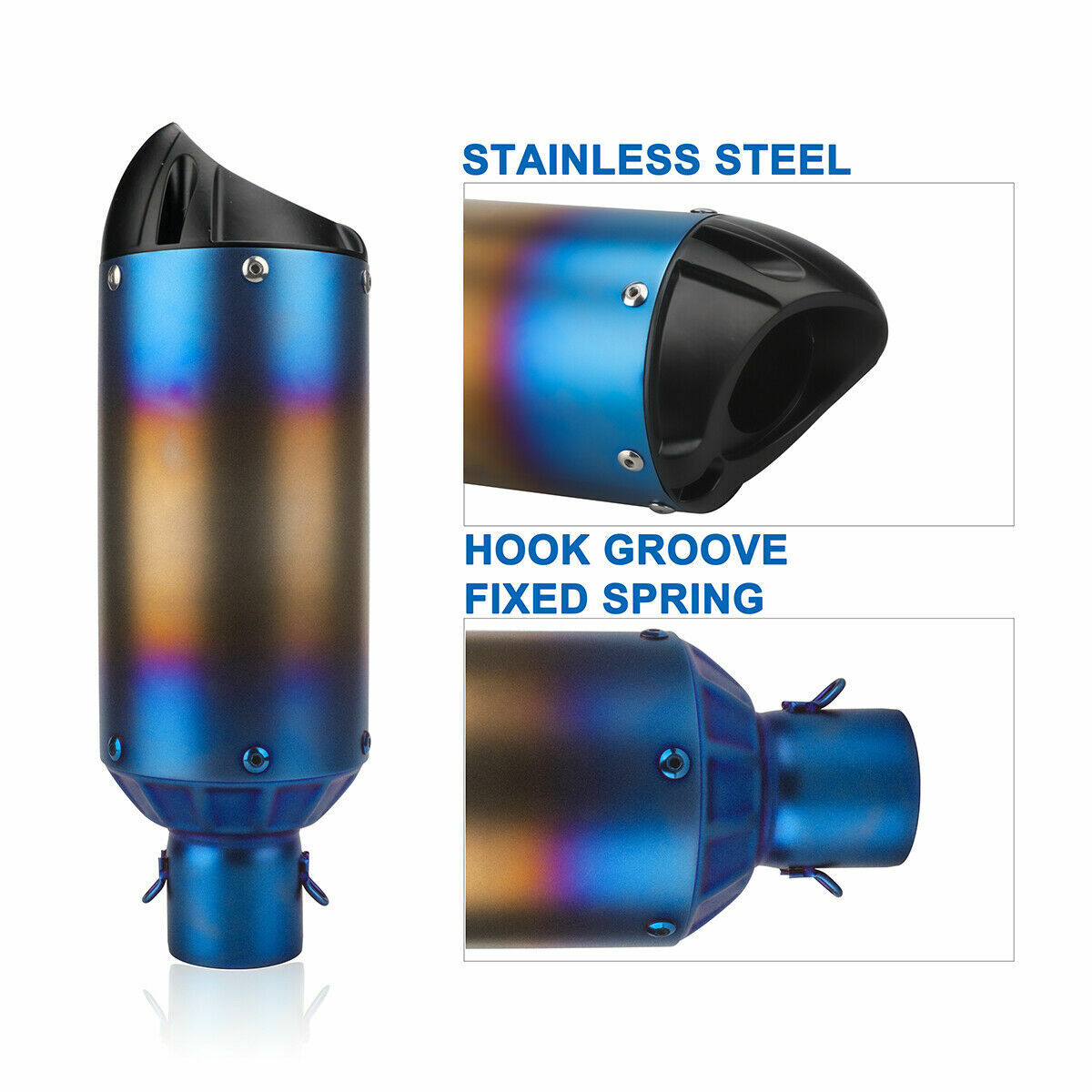 51MM Modified Motorcycle Exhaust Muffler for YZF R6 R15 R3 MT07 zx6r z800 z900 mt09 fz09 ninja400 z400