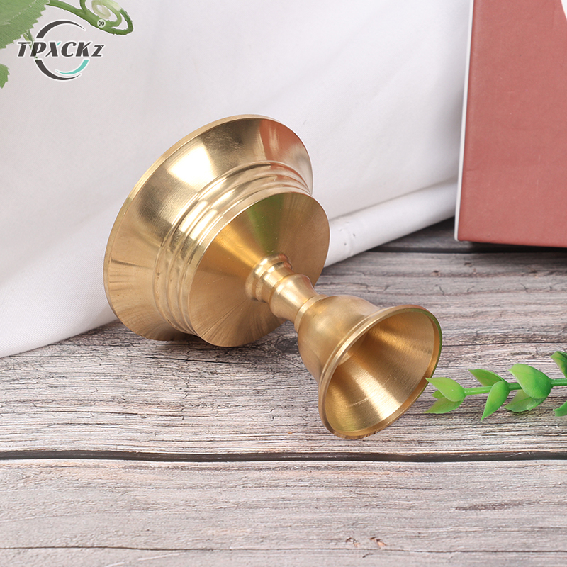 1pcs Multi-Size Golden Copper Alloy Craft Candle Holder Candlestick Candelabrum Festival Ornament Home Decor H260310