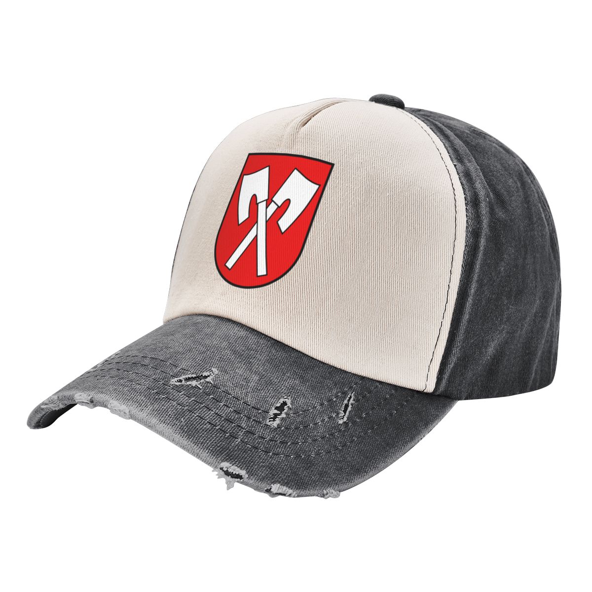 Coat of of Biel/Bienne, Arms Switzerland Baseball Cap Hood Mountaineering tea Hat Anime Elegant Women's Hats Men's smile Biel/Bienne, Biel/B