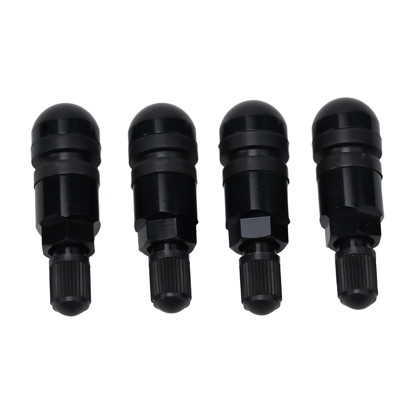 Repair Kit Pressure Monitor Car Repair Tool 4pcs Black Front Left Right Sensor TPMS Valve Stem Sensible Brand New