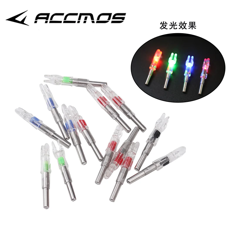 Archery Arrow LED Lighted Nocks 6.2/4.2mm/0.246inch 2025 Knocks Tail new For Compound Recurve Bows/Longbow Arrow Shafts