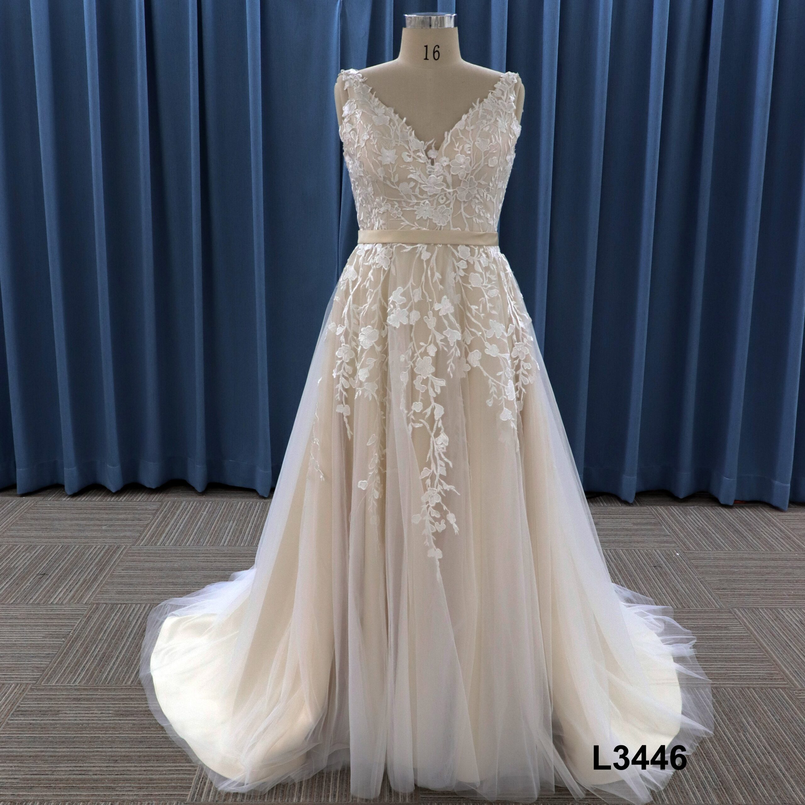 Gorgeous Mermaid Floral Lace Appliques Wedding Dresses with Detachable Train Off the Shoulder Castle Wedding Gowns 04
