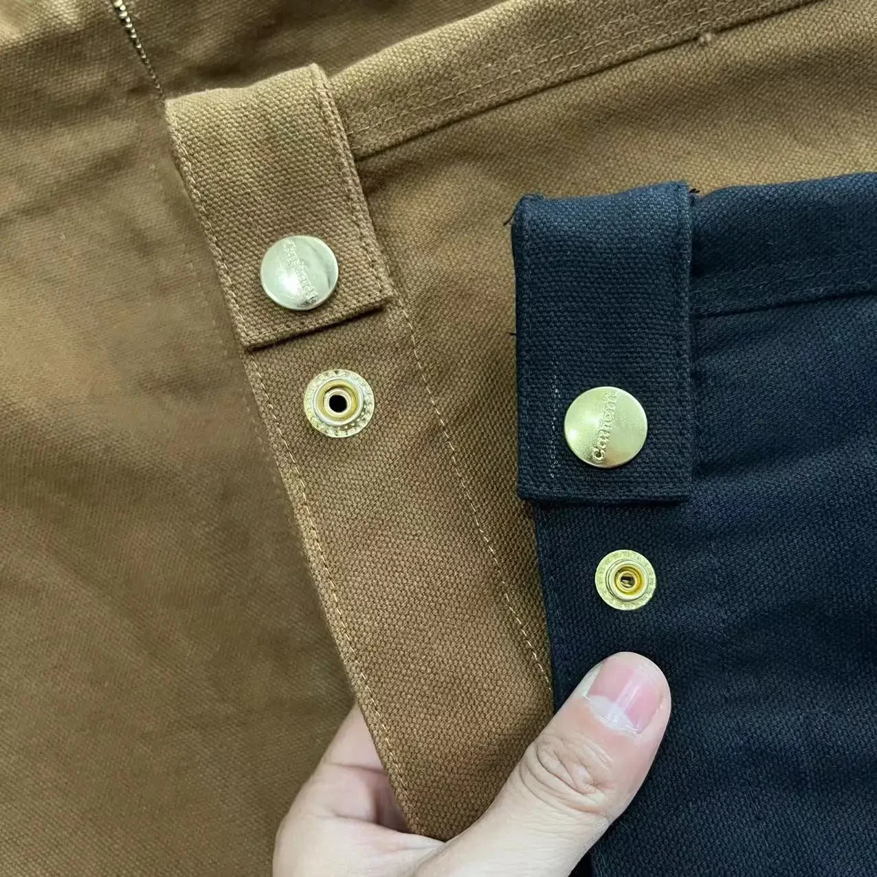Vintage Style American Woolen Jacket For Men And Women Couple Model Loose Fit Canvas Coat Hollow Casual Winter Outerwear 241113