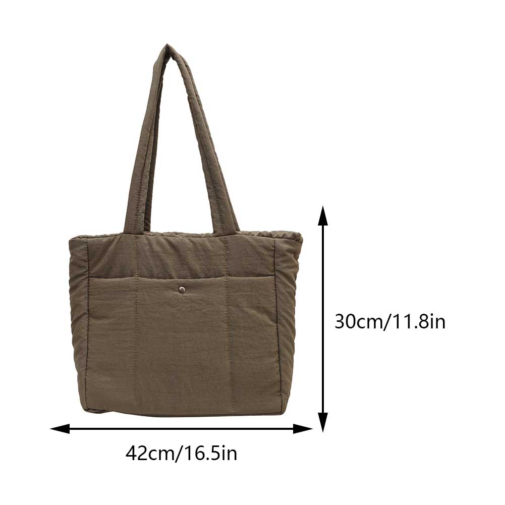 Large capacity Space Cloth Padded Shoulder Bag for Women 2023 Korean Fashion Designer Soft Trends Winter Handbags and Purses Y2k