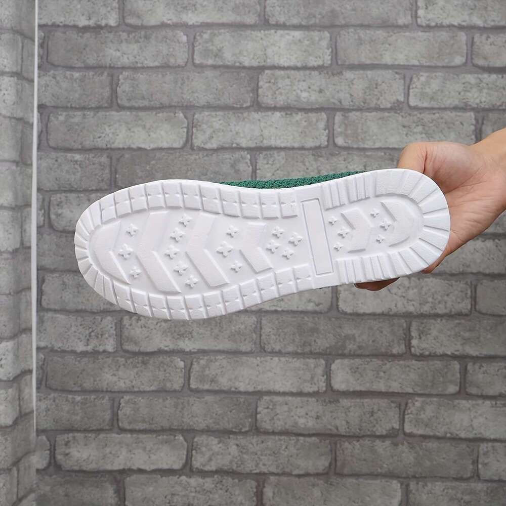 Women's Lightweight Outdoor Sneakers With Chain Decor, Mesh Breathable Low Top Walking Shoes