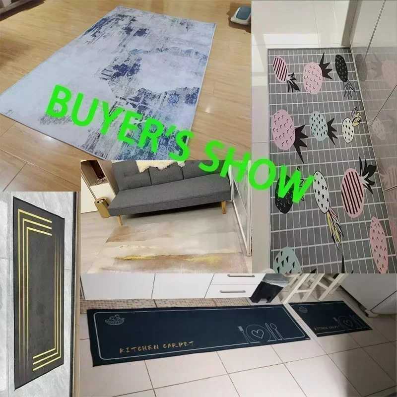 Carpet Boho Area Rugs Washable Vintage Modern Neutral Large Flannel Carpet for Dinning Ro Living Ro Bedro Farmhouse Non Slip Mat Z241113
