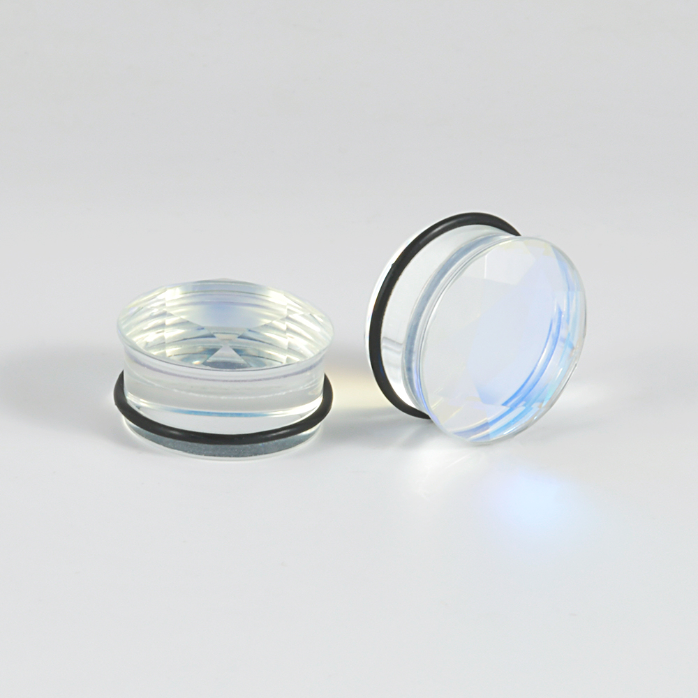 2Pcs Stone Single Flared Ear Plug Waist Drum Ear Plug Gauge Flared Plugs Earlets Gauge Expander Body Piercing Jewelry